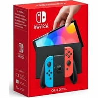 Nintendo Switch (OLED Model) with Neon Red & Neon