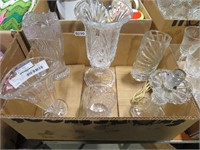 vases & glass lamp
