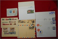 Old Collection of Stamps, Envelopes & Postcards
