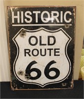 Metal Route 66 sign