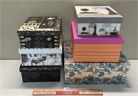 SIX AWESOME STORAGE/GIFT BOXES