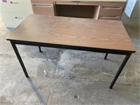 50" long metal work table