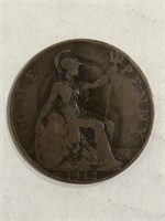 1912 GREAT BRITAIN ONE PENNY