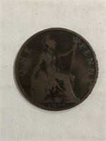 1899 GREAT BRITAIN ONE PENNY