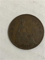 1927 GREAT BRITAIN ONE PENNY