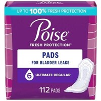 Poise Postpartum Incontinence Pads  112ct