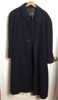 Brooks Brothers Long Wool Coat Navy Custom Men's