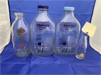 4 Glass Bottles