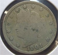 1901 Liberty Head V. Nickel