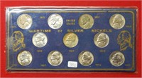 11PC Jefferson Wartime Silver Nickel Set
