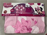Disney 7/8 Girl's Minnie 2pc Set