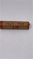 Roll of 1909-1919 Wheat pennies