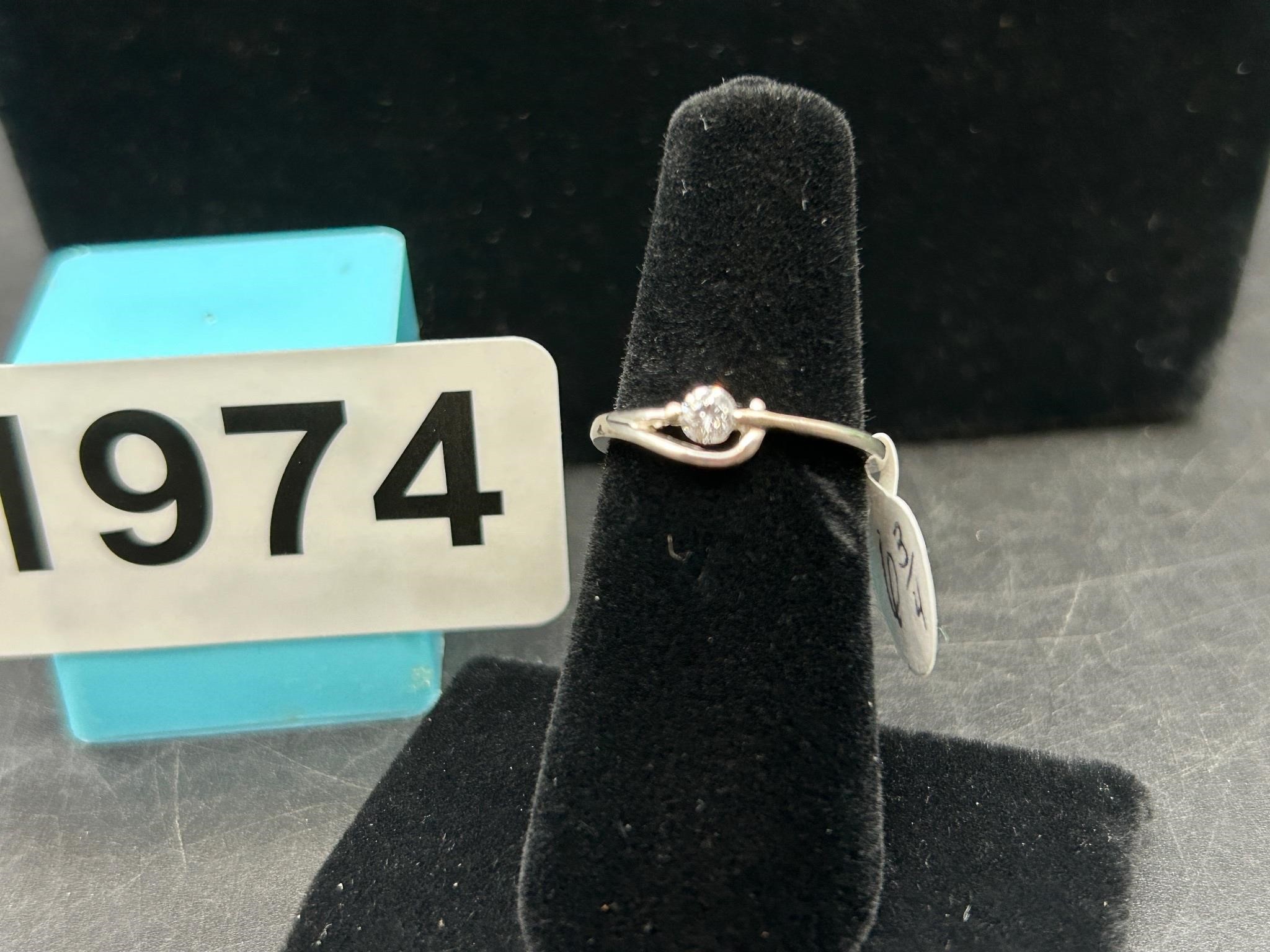 925 Silver Ring, size 6.75, 1.7 grams