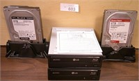 Wd 8 Tb Hard Disk Drives & Lg Blueray