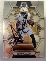 Saints Alvin Kamara Signed Card with COA