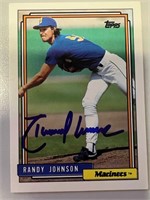 Mariners Randy Johnson Signed Card with COA