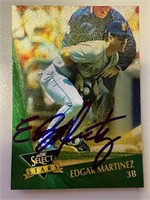 Edgar Martinez Signed Card with COA