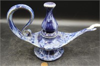 Vintage Bill & Vine Mohl Pottery Aladdin Oil Lamp