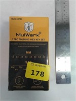 MulWark 17pc folding hex key set