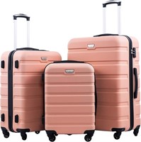 D1) Nice $300 COOLIFE Luggage 3 Piece Set Suitcase