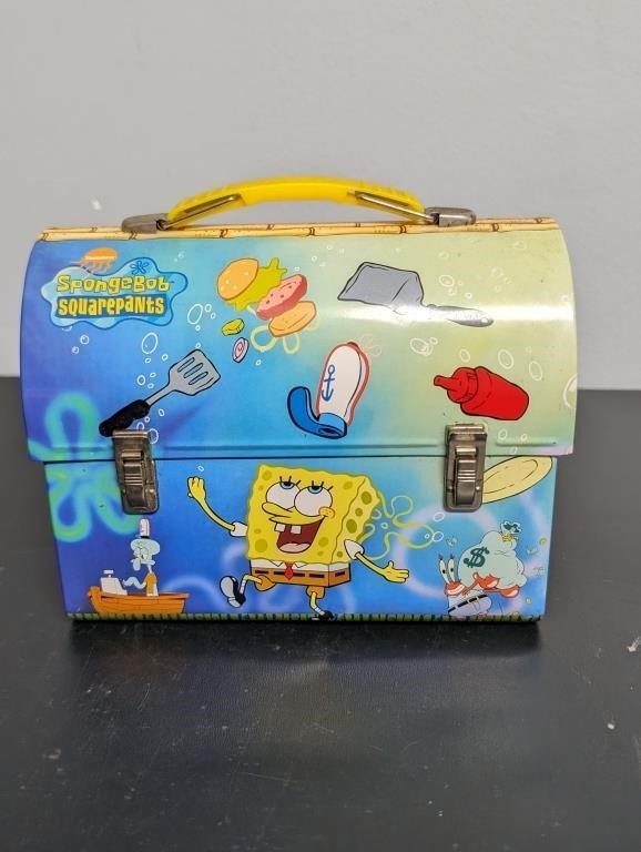 2001 Spongebob Squarepants Tin Lunch Box