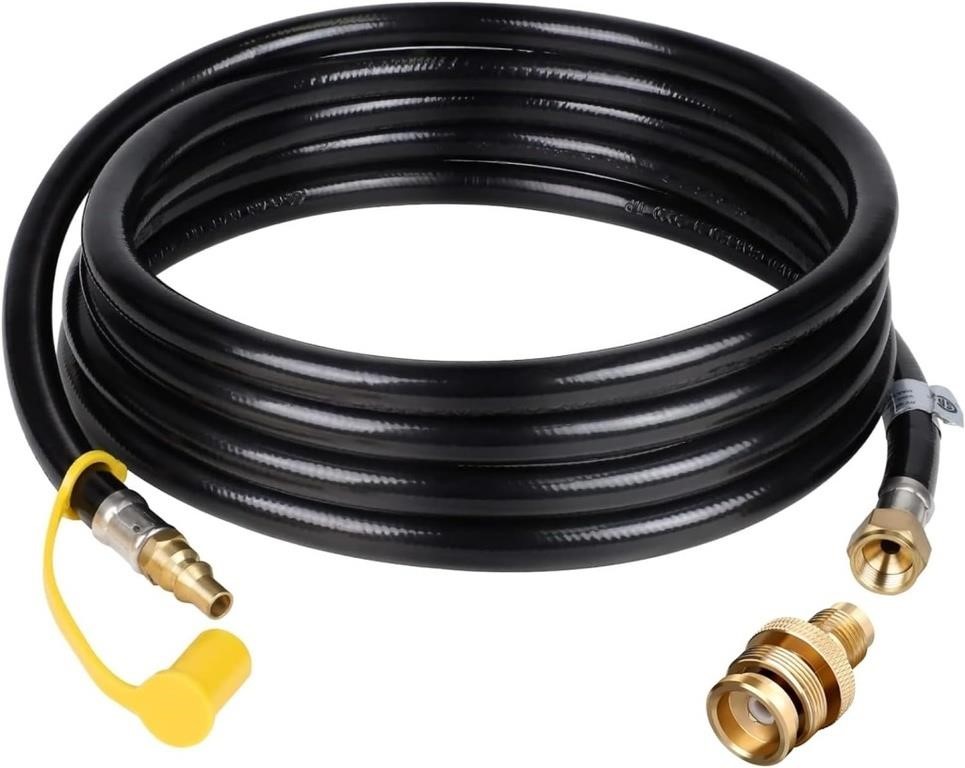 2 Feet RV Propane Quick Connect Hose with 1/4"