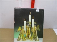 Glass Angel Candle Holders