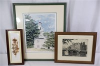 Signed M. Langbroek Etching & C. Ward