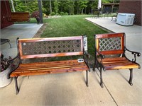 Cedar Bench & Chair