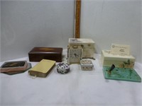 Jewellery Boxes / Pill Boxes / Quartz Clock