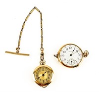 Jewelry Lot Of 2 Pocket Watches