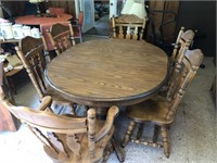 Dining Table & 6 Chairs + 2 Leaves (60" x 48")