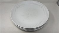 D&V TechnoCeram 12” Dinner Plate Set of 7