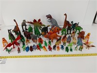 Large Hard Plastic Dinosaur Lot