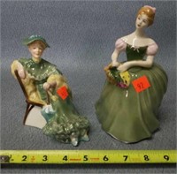Royal Doulton Ascot & Clarissa Figurines