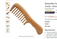 Breezelike Sandalwood Hair Comb