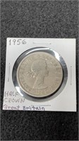 1956 Half Crown Great Britain Coin