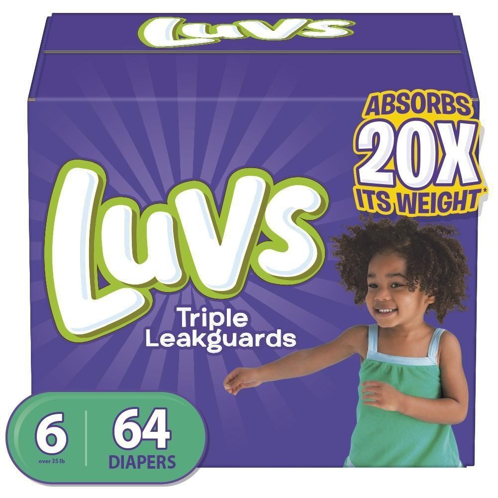 Luvs Diapers Size 6  64 Count