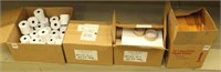 (4) boxes - (1) boxes receipt tape paper, (2)