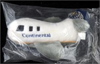 Continental Airlines Plush Advertising Airplane