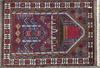 DESIRABLE MULTI COLOR WOOL PERSIAN ACCENT RUG