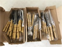 Bamboo style forks knives and spoons
