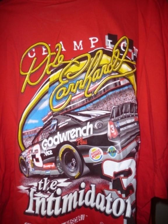 2pc Dale Earnhardt The Intimidator NASCAR T-Shirts