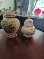 2 urns with lids. Japan