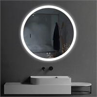 Round 23.6 x 23.6 Inch LED Mirror for Bathroom