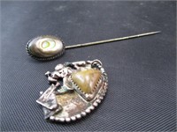 Sterling Stick Pin, Pendant
