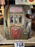 Vintage Sparks Gum Ball Slot Machine(Front porch)