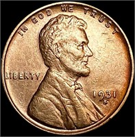 1931-S Wheat Cent CLOSELY UNCIRCULATED