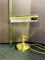 Brass Bankers Style Desk Lamp