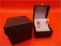 14 K Gold Plated Cubic Zirconia Earrings